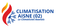 climaticien axonais logo bleu climaticien axonais logo bleu